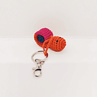 Crochet Snail Key Chain