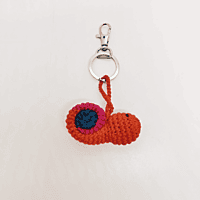 Crochet Snail Key Chain