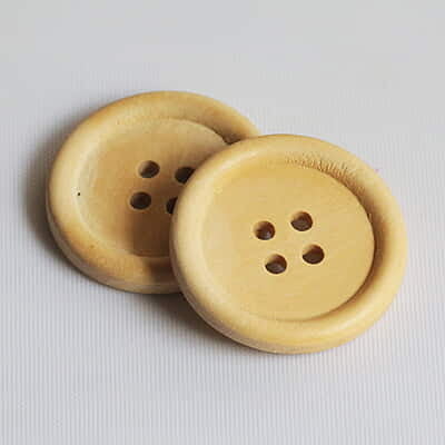 Wood Button Natural Wood Button Natural