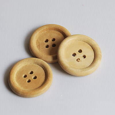 Wood Button Natural Wood Button Natural