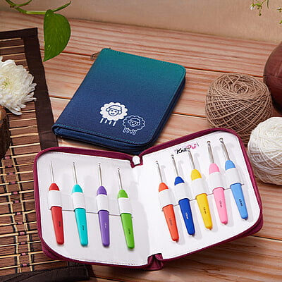 KnitPro Waves Single Ended Crochet Hook Set KnitPro Waves Single Ended Crochet Hook Set