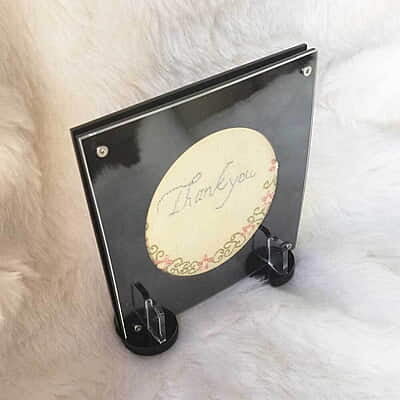 Embroidery Display Frame Acrylic Circle in Square Black Embroidery Display Frame Acrylic Circle in Square Black