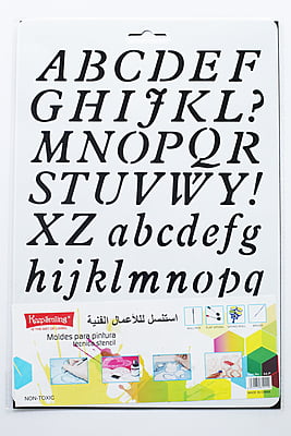 Alphabet Stencil Alphabet Stencil