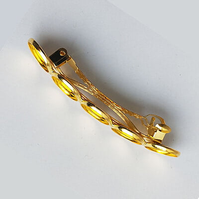 Hair Clip Barrette Bezel 12 mm Hair Clip Barrette Bezel 12 mm