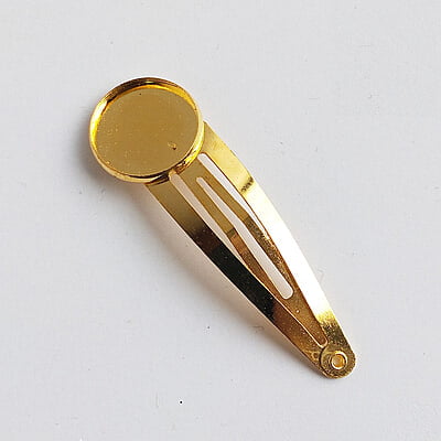 Tic Tac Hair Clip Bezel 16 mm Tic Tac Hair Clip Bezel 16 mm