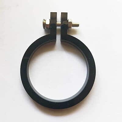 Mini Hoop Circle With Screw Black Medium Mini Hoop Circle With Screw Black Medium