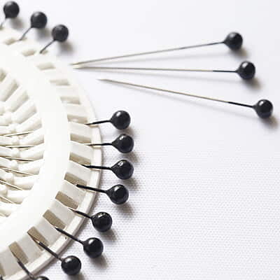 Pony Pearl Head Pin Black Pony Pearl Head Pin Black