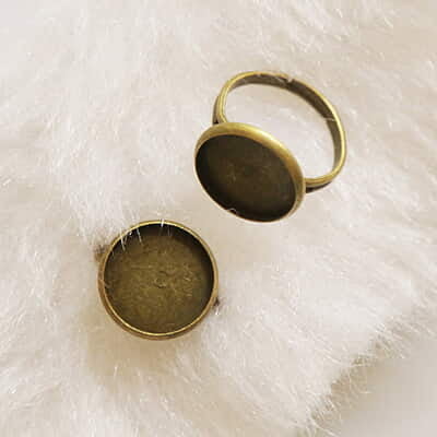 Finger Ring Antique Bronze-Medium-Medium Finger Ring Antique Bronze-Medium-Medium