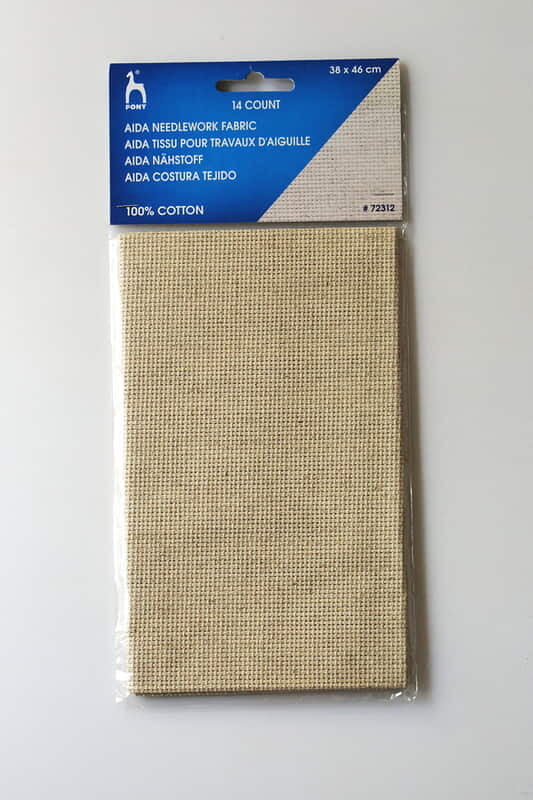 Pony Aida Fabric 38 x 46 cm Oatmeal 14C Pony Aida Fabric 38 x 46 cm Oatmeal 14C