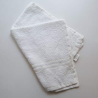 Embroidery Blanks Terry Face Towel  White