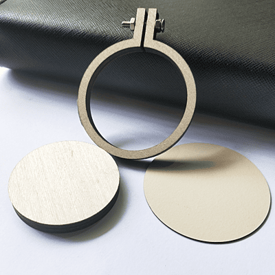 Mini Hoop Circle With Screw Veneer 5.5 cm