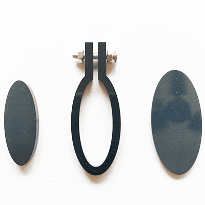 Mini Hoop Vertical Oval Black Small Mini Hoop Vertical Oval Black Small