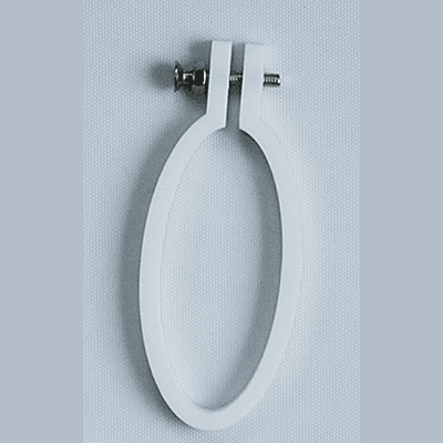 Mini Hoop Vertical Oval White Big Mini Hoop Vertical Oval White Big