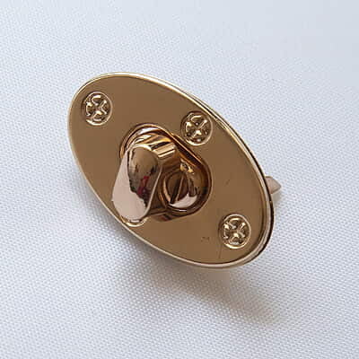 Bag Buckle  Gold Modal Three Bag Buckle  Gold Modal Three