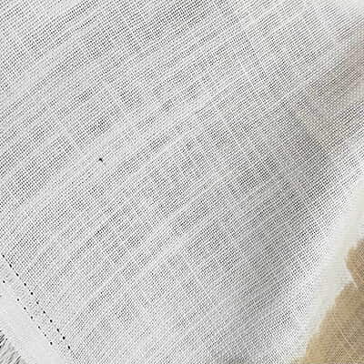 Premium Embroidery Fabric Cotton with Linen Mix Cream Premium Embroidery Fabric Cotton with Linen Mix Cream
