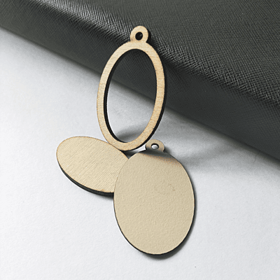 Mini Hoop Ellipse Veneer Cream Mini Hoop Ellipse Veneer Cream