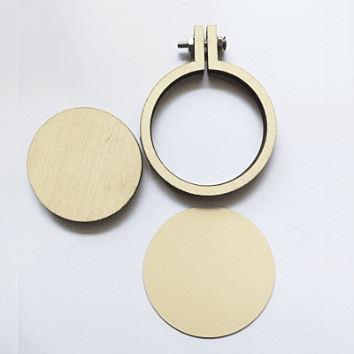 Mini Hoop Circle With Screw Veneer 5.5 cm