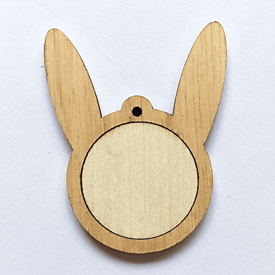 Mini Hoop Bunny Veneer Medium Mini Hoop Bunny Veneer Medium