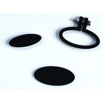 Mini Hoop Horizontal Oval Black Small Mini Hoop Horizontal Oval Black Small