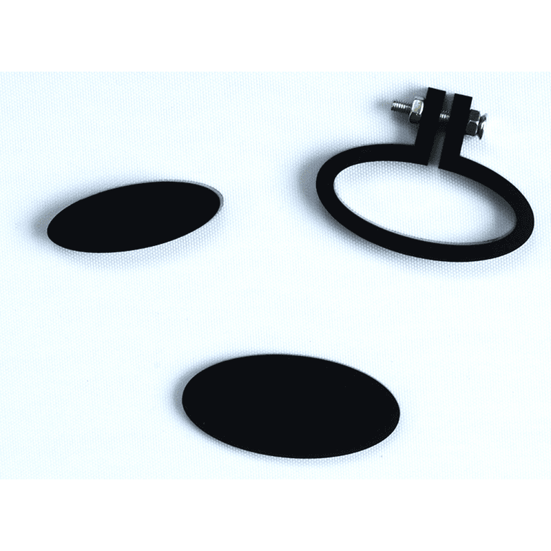 Mini Hoop Horizontal Oval Black Small Mini Hoop Horizontal Oval Black Small