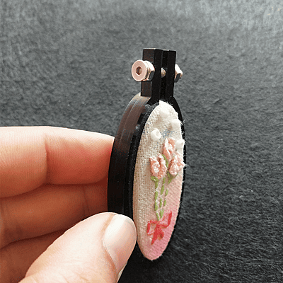 Mini Hoop Vertical Oval Black Small Mini Hoop Vertical Oval Black Small