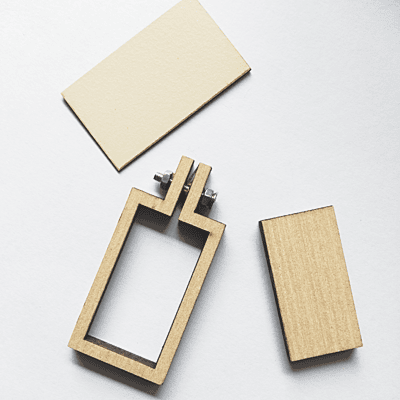 Mini Hoop Rectangle Veneer Mini Hoop Rectangle Veneer