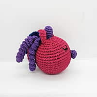 Crochet Unicorn Rattle Ball