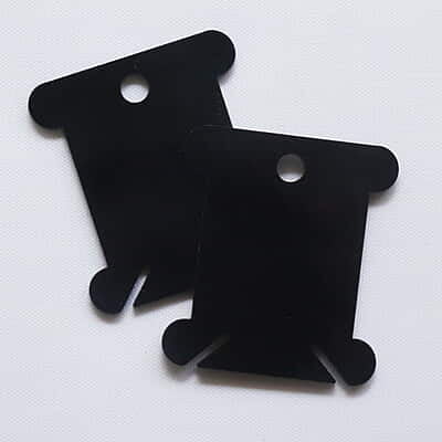 Floss Bobbin  Black 2 mm