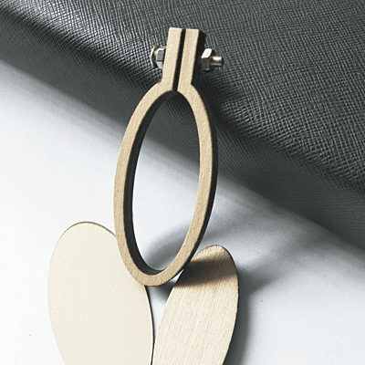 Mini Hoop vertical Oval  Veneer Big