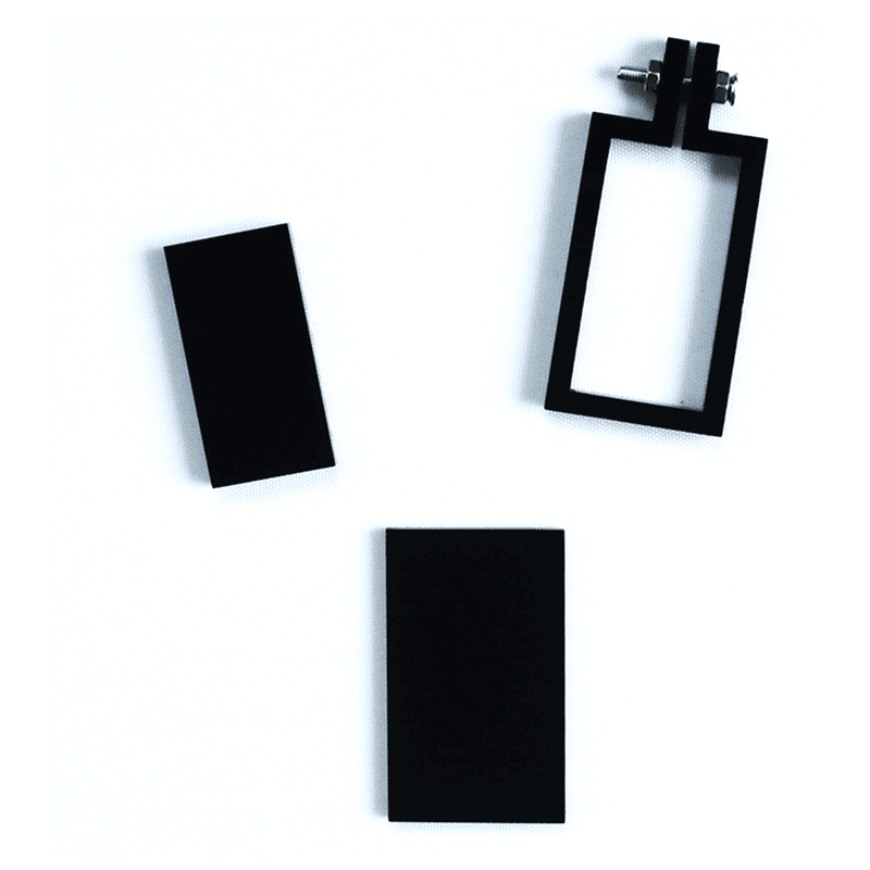 Mini Hoop Rectangle Black Big Mini Hoop Rectangle Black Big