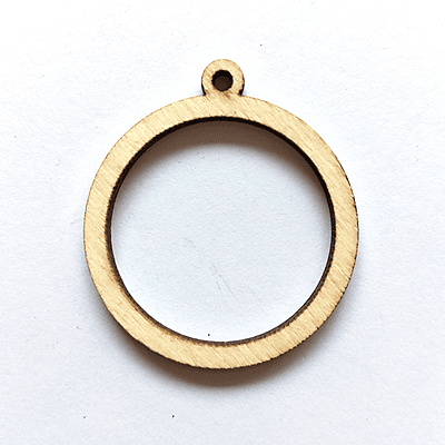 Mini Hoop Circle Veneer Medium Mini Hoop Circle Veneer Medium