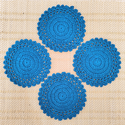 Round Coaster Teal Blue