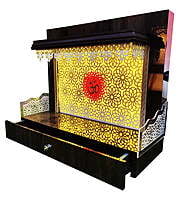 Acrylic Om Mandir With WPC Base SB4001 Acrylic Om Mandir With WPC Base SB4001