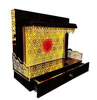 Acrylic Om Mandir With WPC Base SB4001 Acrylic Om Mandir With WPC Base SB4001