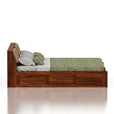 Vikinterio Samode King Size Cushioned Bed Vikinterio Samode King Size Cushioned Bed