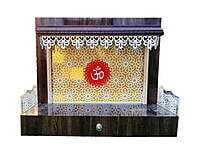 Acrylic Om Mandir With WPC Base SB4001 Acrylic Om Mandir With WPC Base SB4001