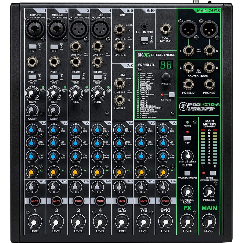 ProFX10v3 10-Channel Professional USB Mixer ProFX10v3 10-Channel Professional USB Mixer