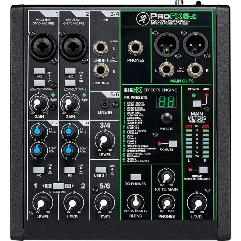 ProFX6v3 6-Channel Professional USB Mixer ProFX6v3 6-Channel Professional USB Mixer