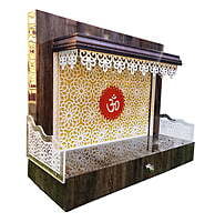 Acrylic Om Mandir With WPC Base SB4001 Acrylic Om Mandir With WPC Base SB4001