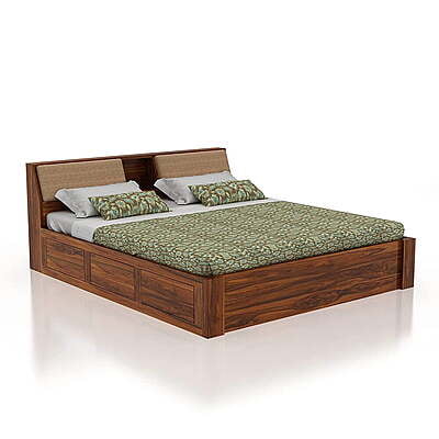 Vikinterio Samode King Size Cushioned Bed Vikinterio Samode King Size Cushioned Bed