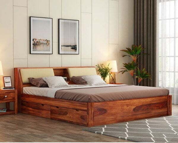 Vikinterio Samode King Size Cushioned Bed Vikinterio Samode King Size Cushioned Bed