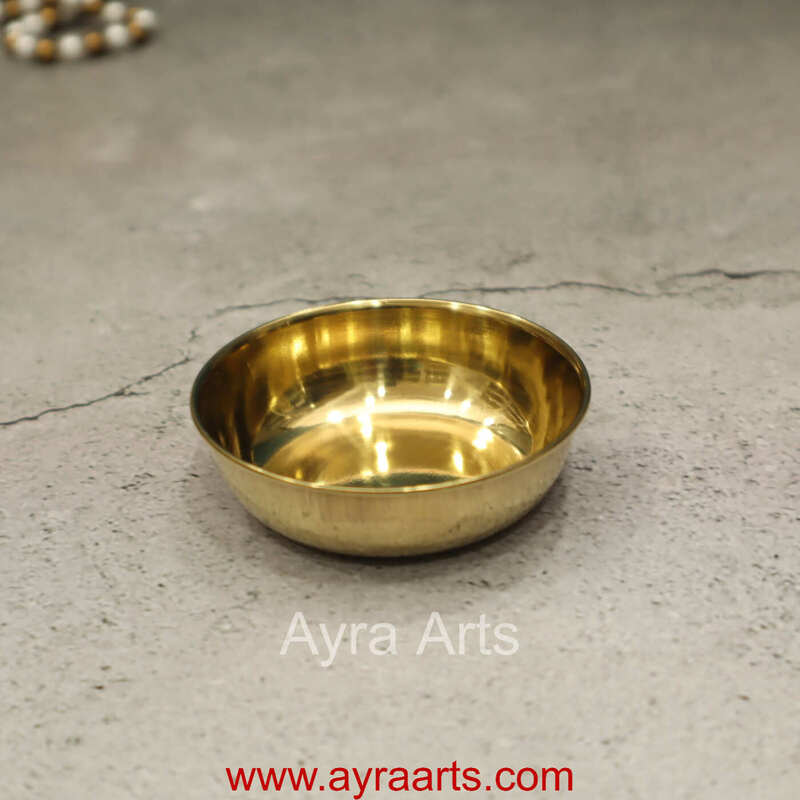 Brass Rocket Cup Kumkum or Prasad Bowl for Pooja