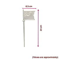 SRIMATHI JEWELLERS Lord Murugan Seval Kodi In Silver 60g