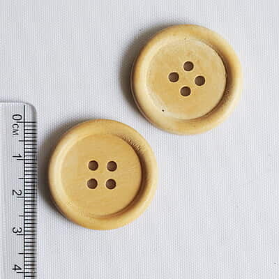Wood Button Natural Wood Button Natural