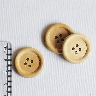Wood Button Natural Wood Button Natural