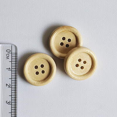 Wood Button Natural Wood Button Natural