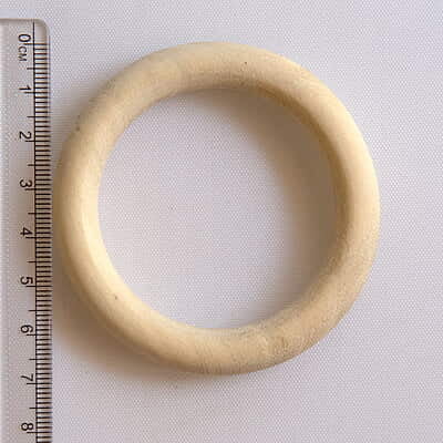 Unpolished Ring Neem Wood 7 cm Unpolished Ring Neem Wood 7 cm