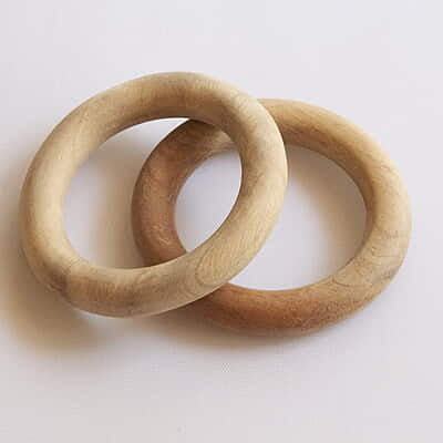 Unpolished Wood Ring Natural 6 cm Unpolished Wood Ring Natural 6 cm
