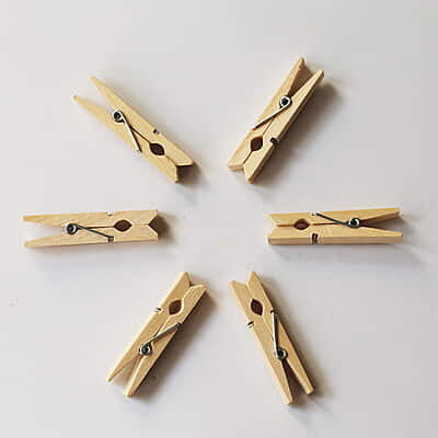 Wooden Clip Natural 7 cm Wooden Clip Natural 7 cm