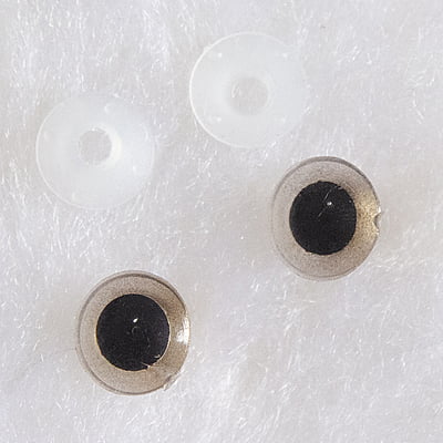 Safety Eyes Transparent With Gold Touch